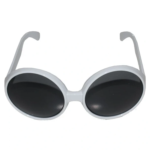 80 Li Yıllar Beyaz Renk Nostalji Yeşilçam Parti Gözlüğü ürün görseli