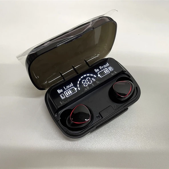 M10 Kablosuz Kulaklık, Bluetooth 5.3, Dijital Şarj Kutusu, Ultra Bas Ses - Resim 2
