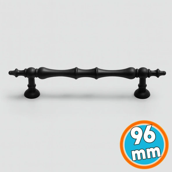 Mobilya Çekmece Mutfak Dolabı Dolap Kulpları Kulbu Kulpu Siyah Metal Kulp 96 mm-9.6 cm ürün görseli