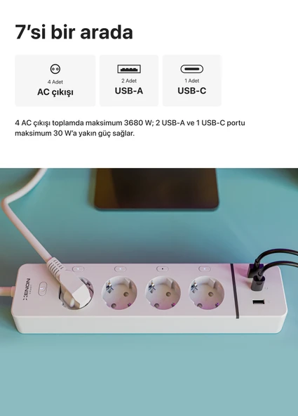 Xenon Smart Akıllı Çoklu Priz X7087 - Resim 3