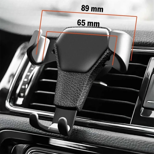 Araç İçi Klima Izgarasına Takılabilen Plastik Oto Telefon Tutucu Gravity (5284) - Resim 8