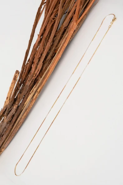 925 Ayar gümüş altın, gümüş ve rose italyan üç renkli yılan gümüş kolye zincir SGTL13102RENKLI - Resim 5