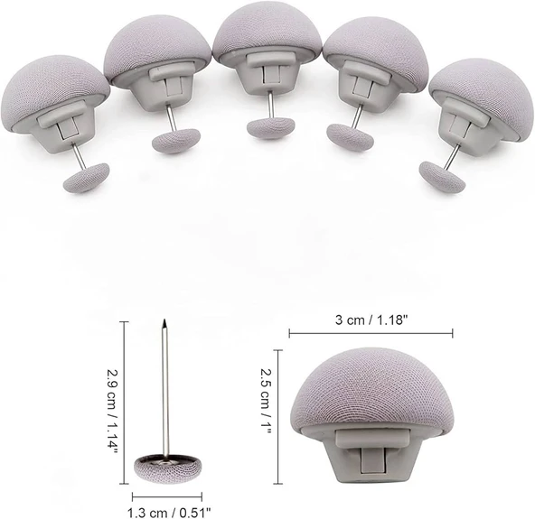 10'lu Mantar Şeklinde Nevresim Tutucu - Resim 3