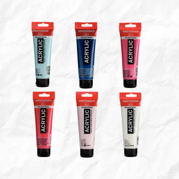 Amsterdam Akrilik Boya 120ml 6'LI SET ürün görseli 1