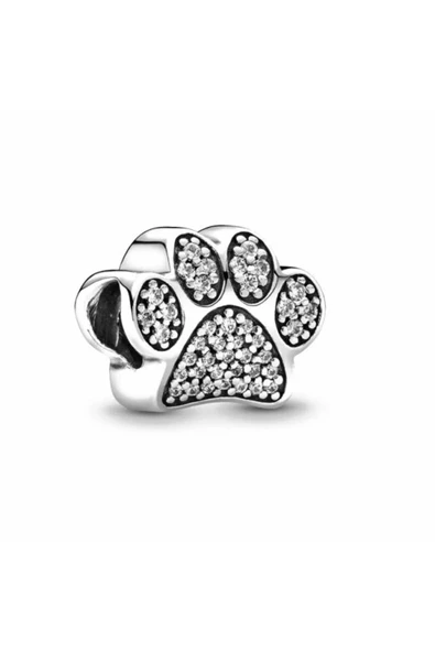 Bileklik Ve Kolye Için Pati Figürlü Gümüş Kaplama Charm ürün görseli