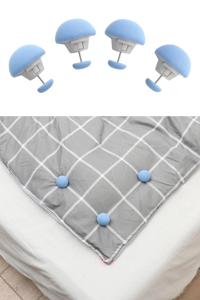 10'lu Mantar Şeklinde Nevresim Tutucu - Resim 3