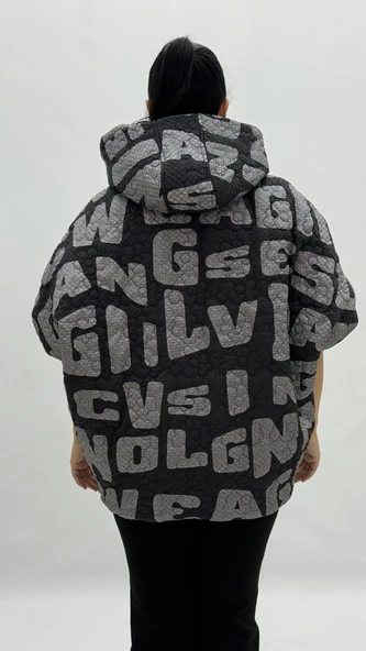 Büyük Beden Çift Taraflı Cepli Panço Model Kısa Kol Oversize Kadın Yelek - Resim 4