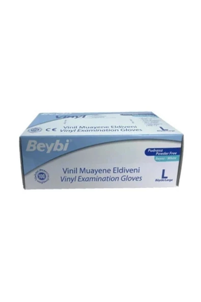 Beybi Vinil Pudrasız Eldiven Large 100 Adet ürün görseli 1
