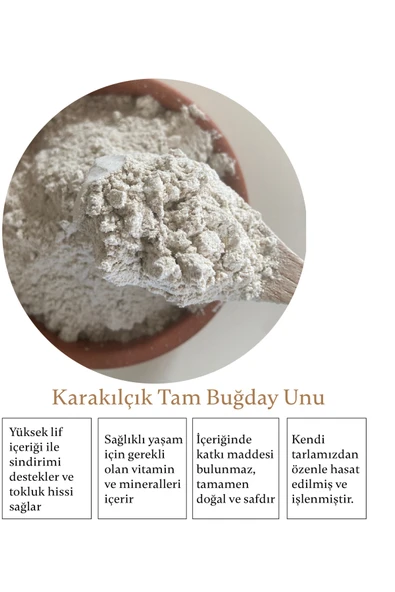 KARA KILÇIK ADANA Doğal Karakılçık Tam Buğday Unu Ata Tohumu 1 Kg - Resim 2