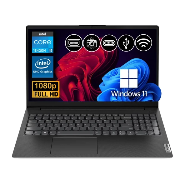Lenovo V15 G4 IRU i5-13420H 40GB 512GB SSD W11Pro 15.6" Notebook 83A100NSTX ATL57 ürün görseli 1