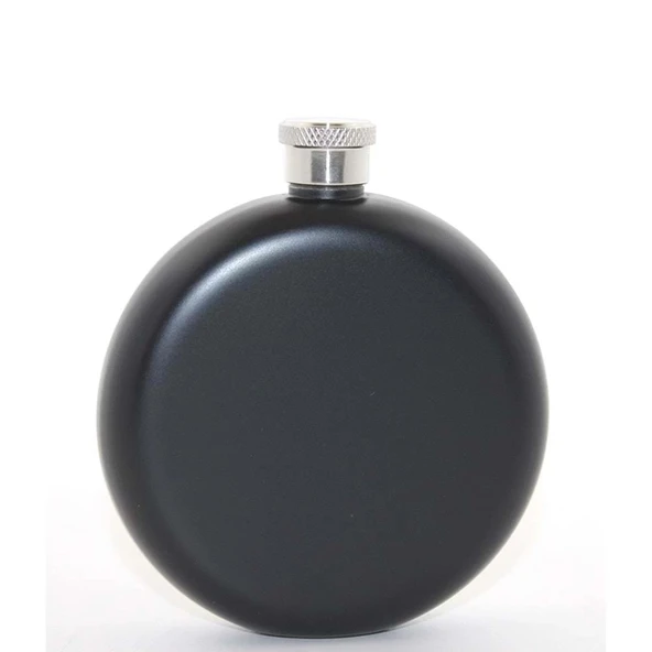 pilelistore Paslanmaz Çelik Yuvarlak 5 Oz Tekli Matara - Resim 2