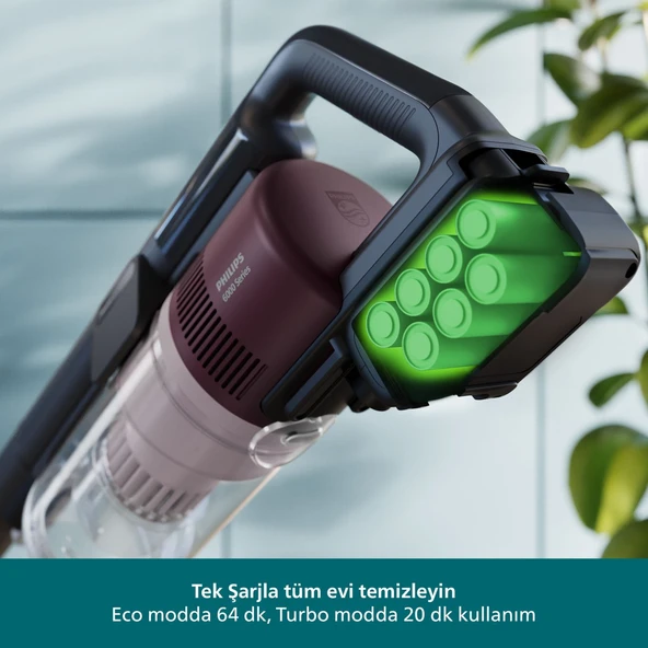 Philips 6000 Serisi XC6453/00 Şarjlı Dikey Süpürge - Resim 3