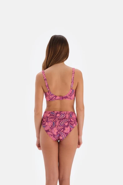 BÜYÜK BEDEN YÜKSEK BEL DESTEKLEYİCİ BİKİNİ SETİ - Resim 3