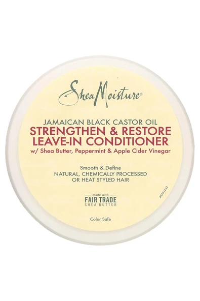 Shea Moisture Jamaican Black Castor Oil Güçlendirici ve Onarıcı Durulanmayan Saç Kremi 340ML - Resim 3