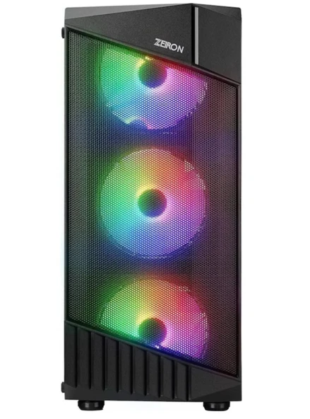 Zerion Montreal 4x120mm RGB Fanlı Mesh Panel Gaming Kasa (PSU Yok) ürün görseli