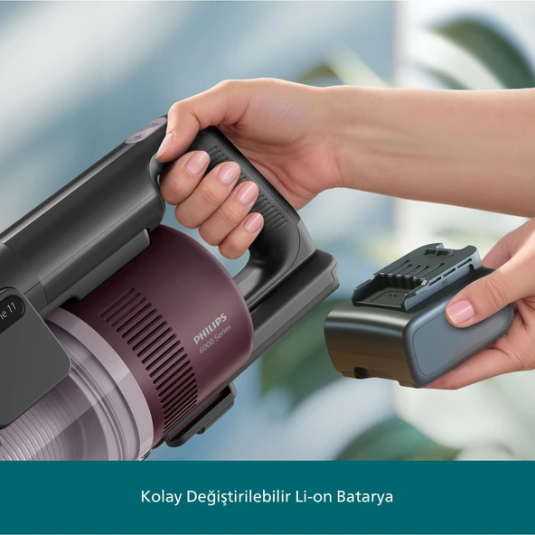 Philips 6000 Serisi XC6453/00 Şarjlı Dikey Süpürge - Resim 9