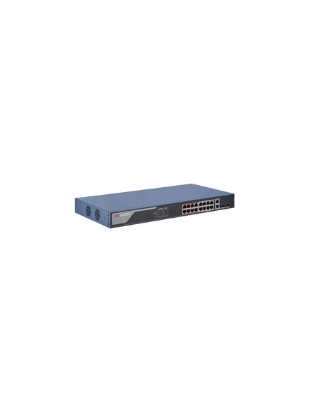 Hikvision DS-3E1318P-EI 16 Port Poe 2 Port Uplink 2 Port SFP Yönetilebilir 230W PoE Switch ürün görseli 1