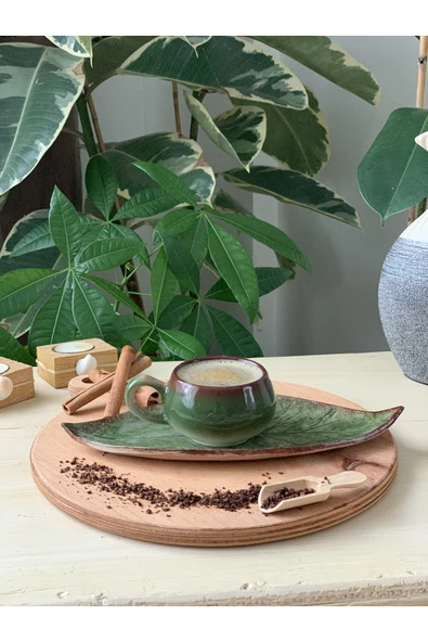 Ametist Fincan Seti Bir Kişilik Cevizyapragı ürün görseli