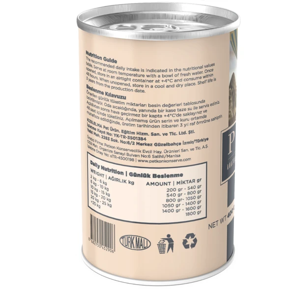 Promama Growth 5000 Yavru Tavuklu Etli Yaş Konserve Köpek Maması 400 Gr. 36'lı Koli - Resim 3