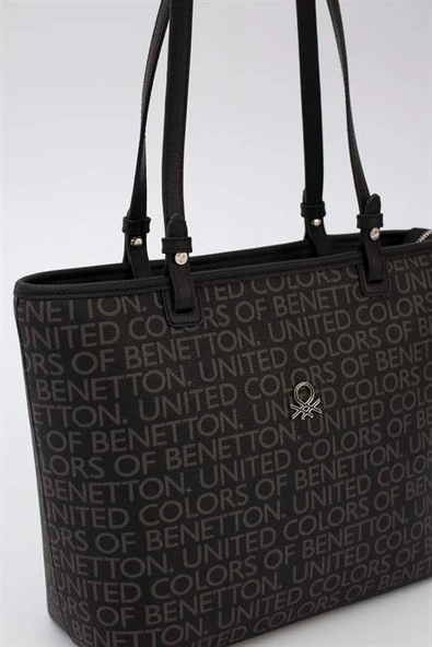 1646-2K6 BENETTON ÇANTASİYAH - Resim 2