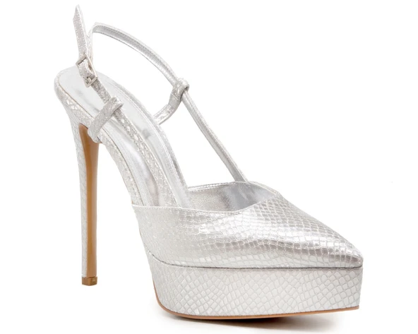 Gedikpaşalı Bty 26K 1272 Gümüş Bayan Ayakkabı Abiye ürün görseli