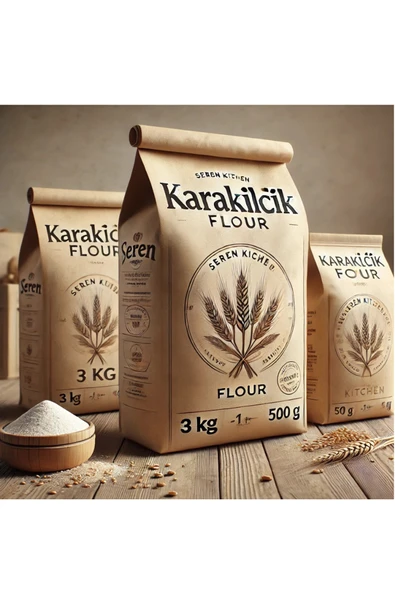 seren kitchen Atalık Organik Karakılçık Tam Buğday Unu 500 Gram - Resim 3