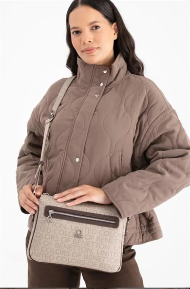 1637-2K6 BENETTON ÇANTATAŞ KAHVE ürün görseli