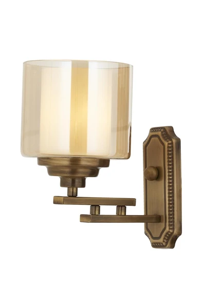 AVONNI AP-60402-1E Eskitme Kaplama Aplik E27 Metal Cam 25x15cm ürün görseli 1