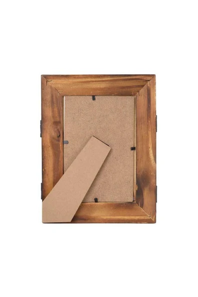 Dijital Dünyası 10x15 Kapaklı Desenli Bambu Fotoğraf Çerçevesi - Resim 5