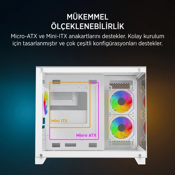 JAMES DONKEY STARK S700 650W BEYAZ GAMING KASA - 2