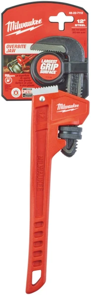 Milwaukee Ağır Tip Çelik Boru Anahtarı 300MM 12" 48227112 - Resim 2