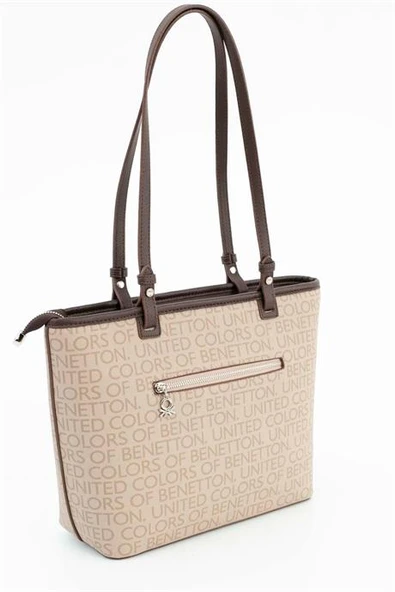 1646-2K6 BENETTON ÇANTATAŞ KAHVE - Resim 2