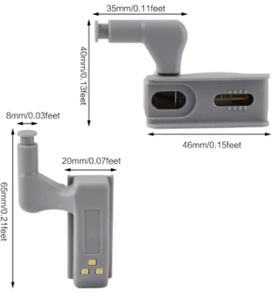 pilelistore Menteşe Led Işık ürün görseli