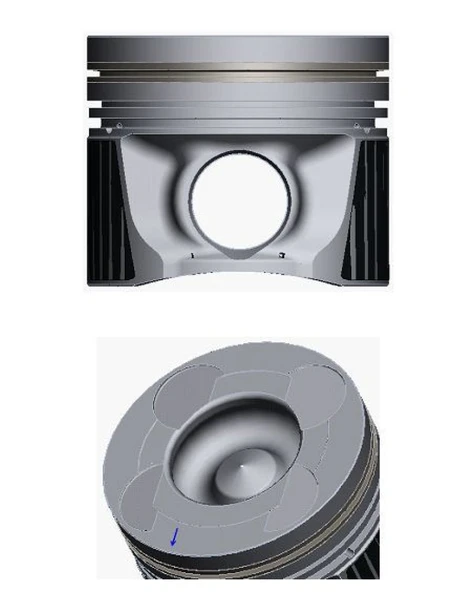 Nissan Ticarı Motor Piston 050 Segmansız Navara 2006-2010 Piston Yanma Hucresi 44.40mm - Goetze 86-71654050 ürün görseli 1