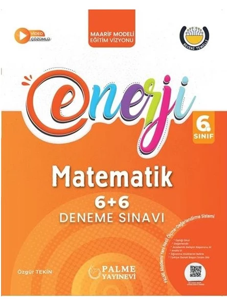 PALME 6.SINIF ENERJİ 6+6 MATEMATİK DENEME SINAVI *YENİ* ürün görseli