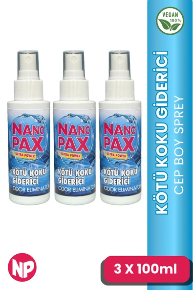 KÖTÜ KOKU GİDERİCİ SIVI SPREY 3 X 100 ML ürün görseli 1