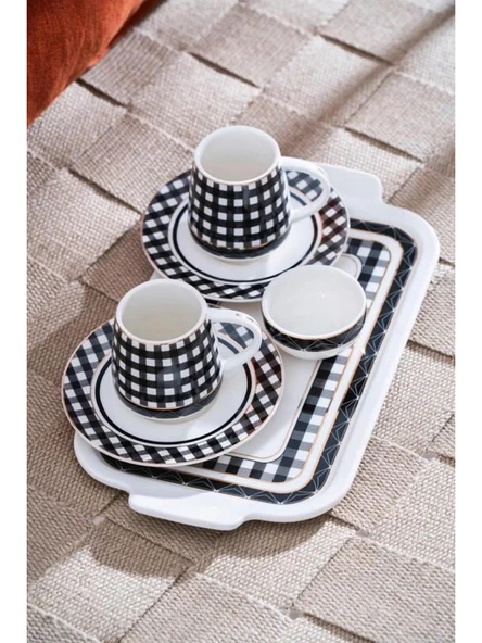 Acar MXG7169 Dama Desenli Fincan Seti 2'li ürün görseli