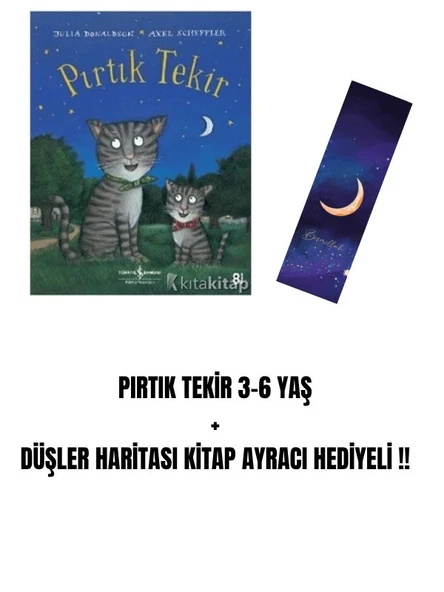 PIRTIK TEKİR 3-6 YAŞ + DÜŞLER HARİTASI KİTAP AYRACI HEDİYELİ !! ürün görseli