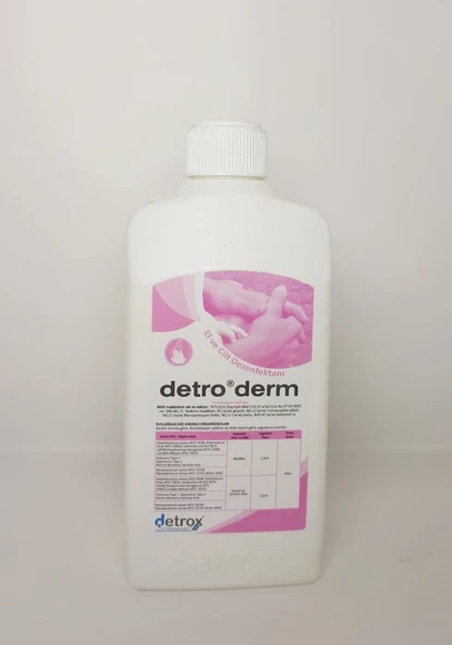 Detroderm Alkol Bazlı El Dezenfektanı 500ml-POMPA DAHİLDİR ürün görseli