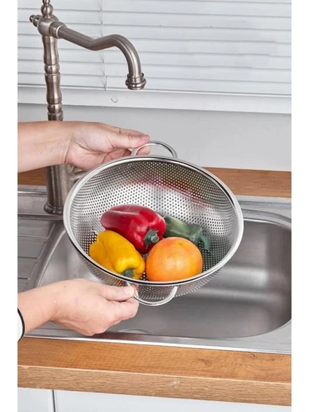 Cooker YK1428 Çelik Süzgeç 28 cm ürün görseli 1