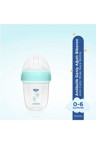 Wee Baby Antikolik Geniş Ağızlı PP Biberon 150 ml Kod:644 - Resim 2