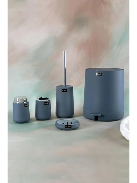 Acar AKR5499 Akrilik Gri Banyo Seti 5 Parça ürün görseli