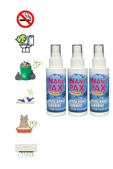 KÖTÜ KOKU GİDERİCİ SIVI SPREY 3 X 100 ML - Resim 2