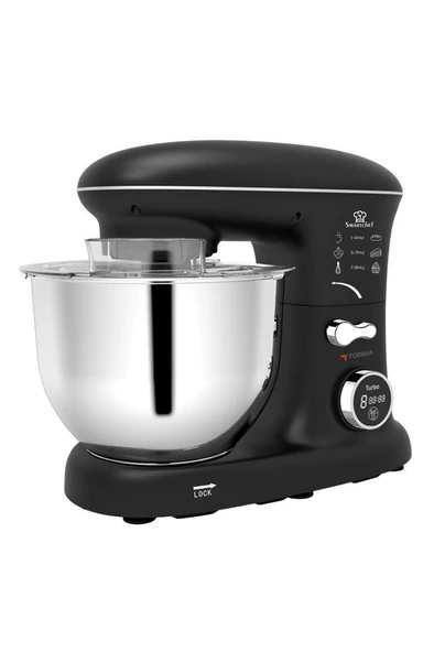 Torima TMK-1400DT Siyah Stand Mikser , Hamur Yoğurma Makinesi , Mutfak Şefi 1400W - Resim 11