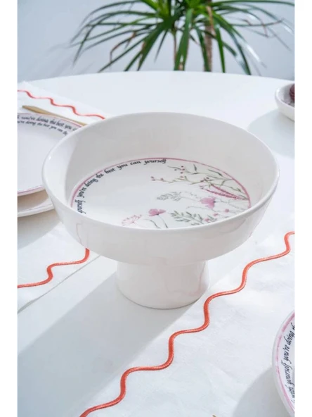 Acar HCA9092 Laila Ayaklı Seramik Meyvelik 22 cm ürün görseli