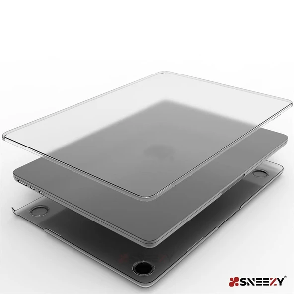 MacBook Pro 14.2 İnç Kılıf M1-M2-M3 A2442-A2779-A2992 için Dayanıklı Koruyucu Mat Plastik Sert Kılıf  Şeffaf - Resim 2