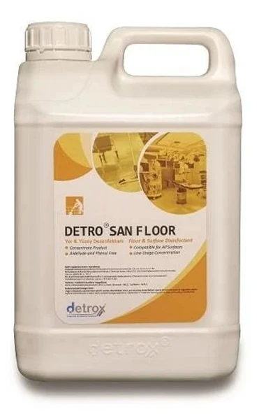 Detro San Floor Konsantre Yer Ve Yüzey Dezenfektanı 5LT ürün görseli 1