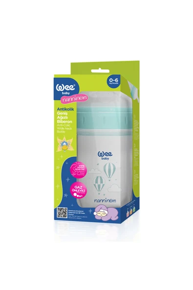 Wee Baby Antikolik Geniş Ağızlı PP Biberon 250 ml Kod:645 - Resim 4