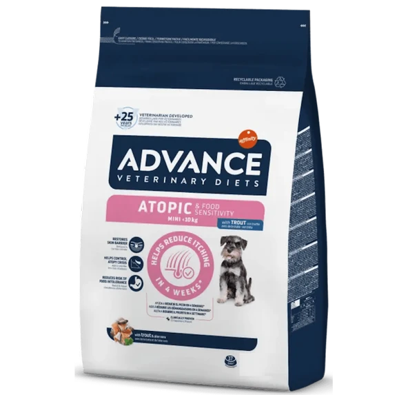 Advance Atopic Small Deri Problemi Mini Irk Köpek Kuru Mama 1.5 Kg ürün görseli 1