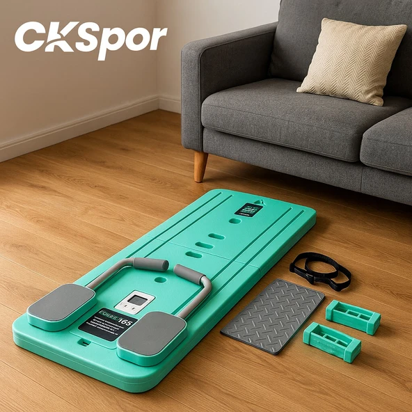 Pilates Tahtası Seti Reformer Etkili Çok Amaçlı Direnç Lastikli Diz Minderli Ev Tipi Pilates Aleti ürün görseli 1